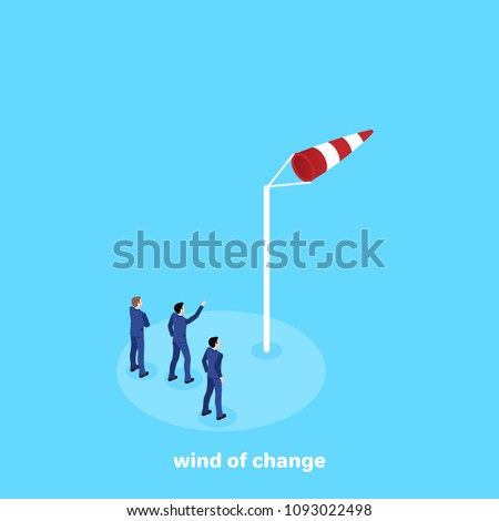 Similar – Image, Stock Photo weather change wind sock