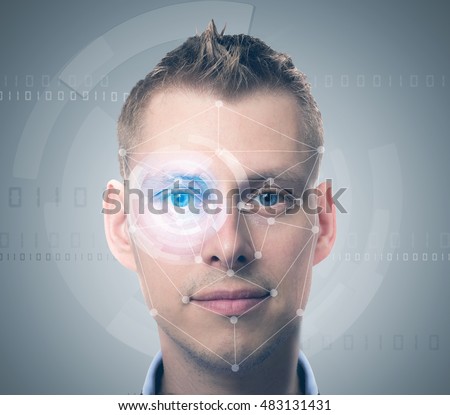 Similar – Image, Stock Photo biometric Biometry