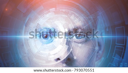 Similar – Image, Stock Photo biometric Biometry