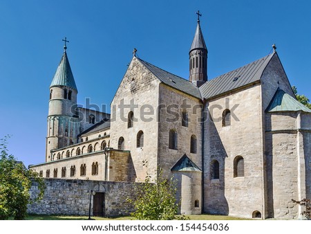 St. Cyriakus is a medieval church in Gernrode, Saxony-Anhalt, Germany. It is one of the few surviving examples of Ottonian architecture, built in 969