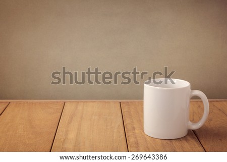 Coffee cup mock up template for logo design display