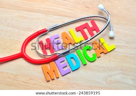 the name of the medical term, Health and Medical and stethoscope