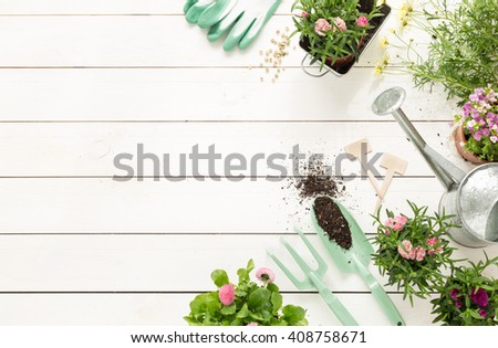 Similar – Image, Stock Photo set garden table with fairy lights in play of light and shadow