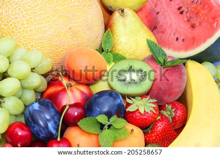 Fresh fruits mix