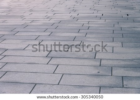 Block concrete floor pattern