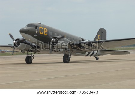 BOSSIER CITY, LA - MAY 8: A World War II C-47 \