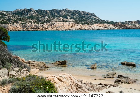 Cala Francese in La Maddalena island, Sardinia, Italy