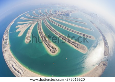 Dubai Palm Island from Parachute