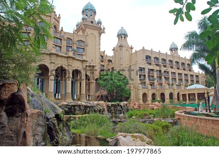 SUN CITY, SOUTH AFRICA - JANUARY 03, 2008: Luxury holiday accommodation and casino resort Palace of the Lost City in the Sun City, North West Province of South Africa.