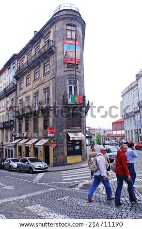 PORTO, PORTUGAL - MAY 06, 2009: Cityscape with buildings in the centre of Porto, Portugal. Porto is the second largest city in Portugal and it was called the European Culture Capital in 2001