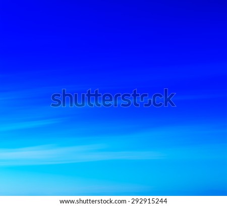 Horizontal vivid almost clear minimalistic blue sky background backdrop