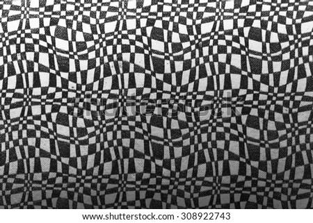 Horizontal vivid black and white abstract waves textured background