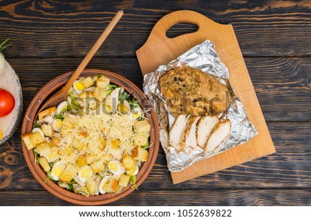 Similar – Image, Stock Photo Tasty marinated chicken near rice