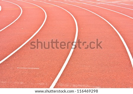 Athletics Stadium Running track rubber standard red color