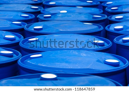 Chemical Plant, Plastic Storage Drums