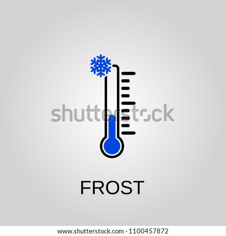 Frost icon. Frost symbol. Flat design. Stock - Vector illustration