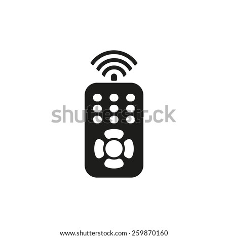 The remote control icon.symbol. Flat Vector illustration