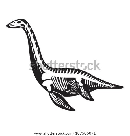 Sea Monster Skeleton Stock Vector Illustration 109506071 : Shutterstock