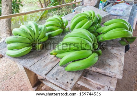 Bunch of raw bananas