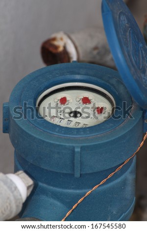 water meter and valve isolate