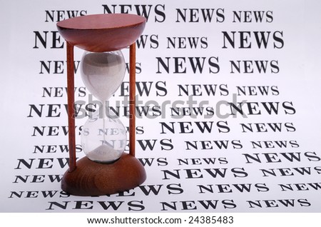best top  latest news. hourglass timer running