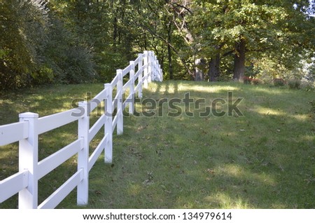 Country fence along a rural Michigan roadway