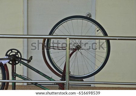 Similar – Image, Stock Photo Rim, mudguard and fork of a rusty bicycle