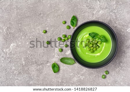 Similar – Image, Stock Photo Cooking of green peas with eggs