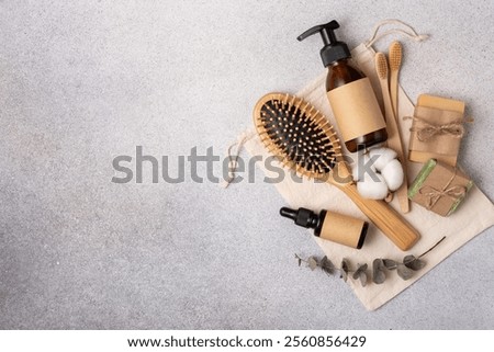 Similar – Image, Stock Photo Handmade vegan soap bar, eco-friendly hygiene and beauty product