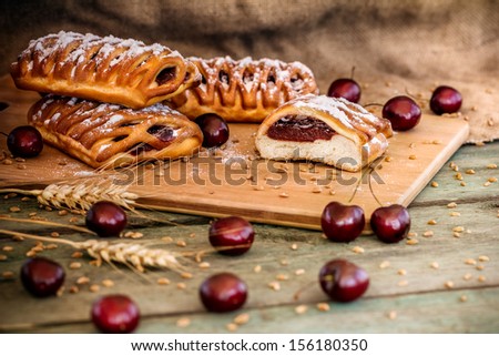 Pastries with fillings.