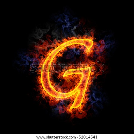 Fiery, Burning Letter G Stock Photo 52014541 : Shutterstock