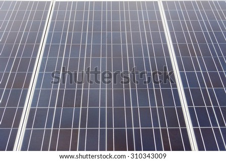 Future technologies - solar panels close up