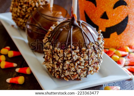 Image, Stock Photo Chopped pumpkin drizzled with oil for baking