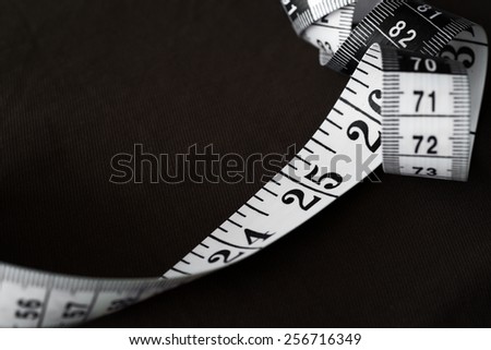 Detail of a measuring tape