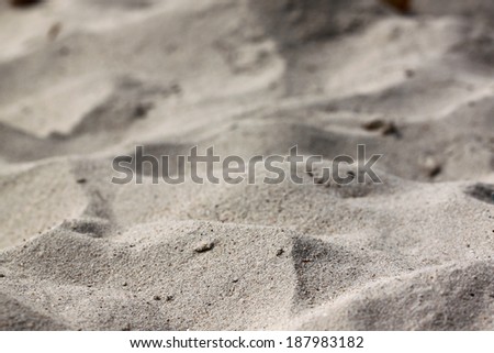 fine sand beach area is rugged for background.