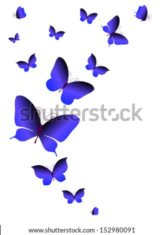 abstract butterflies design
