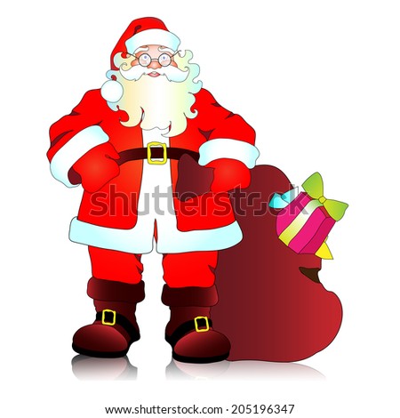 Santa Claus Stock Vector Illustration 205196347 : Shutterstock