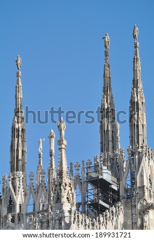 MILAN - JANUARY 20:Duomo - main tourist attraction in Milan. Milan, Italy - January 20, 2012.