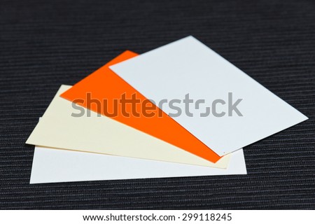 A set of business cards