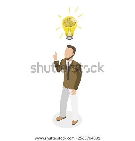 Similar – Image, Stock Photo Enlightenment 2 Light Lamp