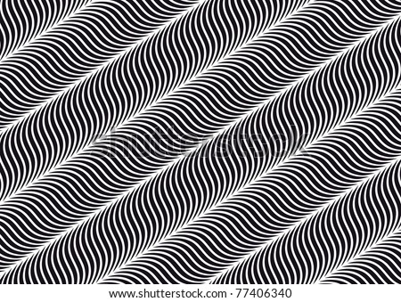 Optical Illusion With Wavy Lines, Crooked Lines, Wobbling Lines Stock ...