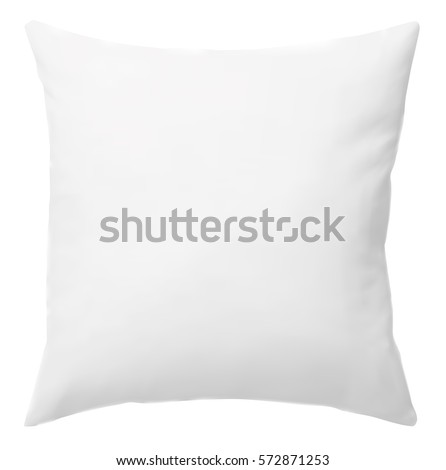 White pillow, Isolated on white background. Vector EPS-10