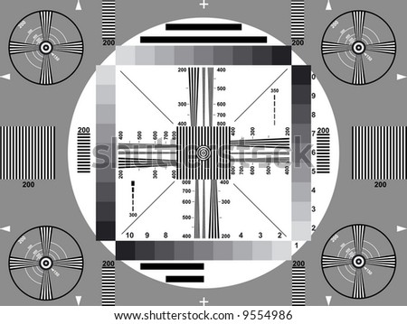 Classical monochrome television test