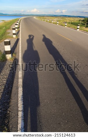 People shadow of travel