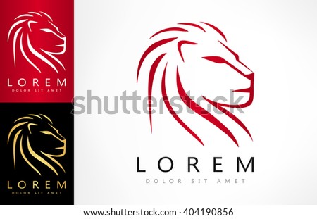 Lion Logo Vector - 404190856 : Shutterstock