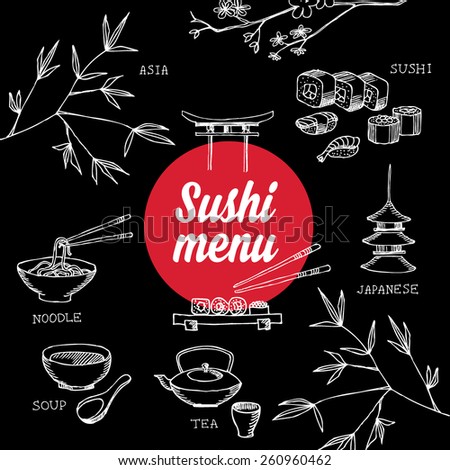 Restaurant cafe menu, template design.Vector illustration.