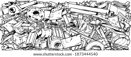 Similar – Image, Stock Photo scrap Scrap metal car Car