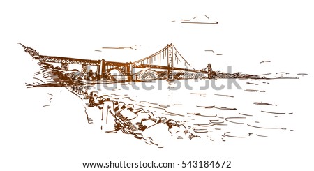 Similar – Image, Stock Photo Golden Gate Brige in San Francisco USA