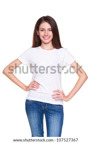 Similar – Image, Stock Photo Alluring young woman looking in mirror on sunny day