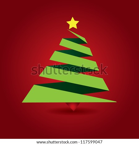 Christmas Tree Background Stock Vector Illustration 117599047 : Shutterstock